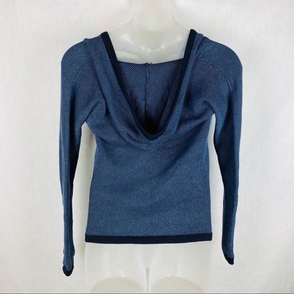 America Eagle Outfitters Hooded Sweater Blue - Picture 6 of 7